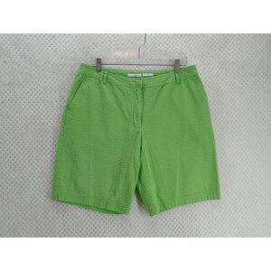 Lizgolf Audra Lime Green Textured Women's 14 Lightweight Stretch Shorts